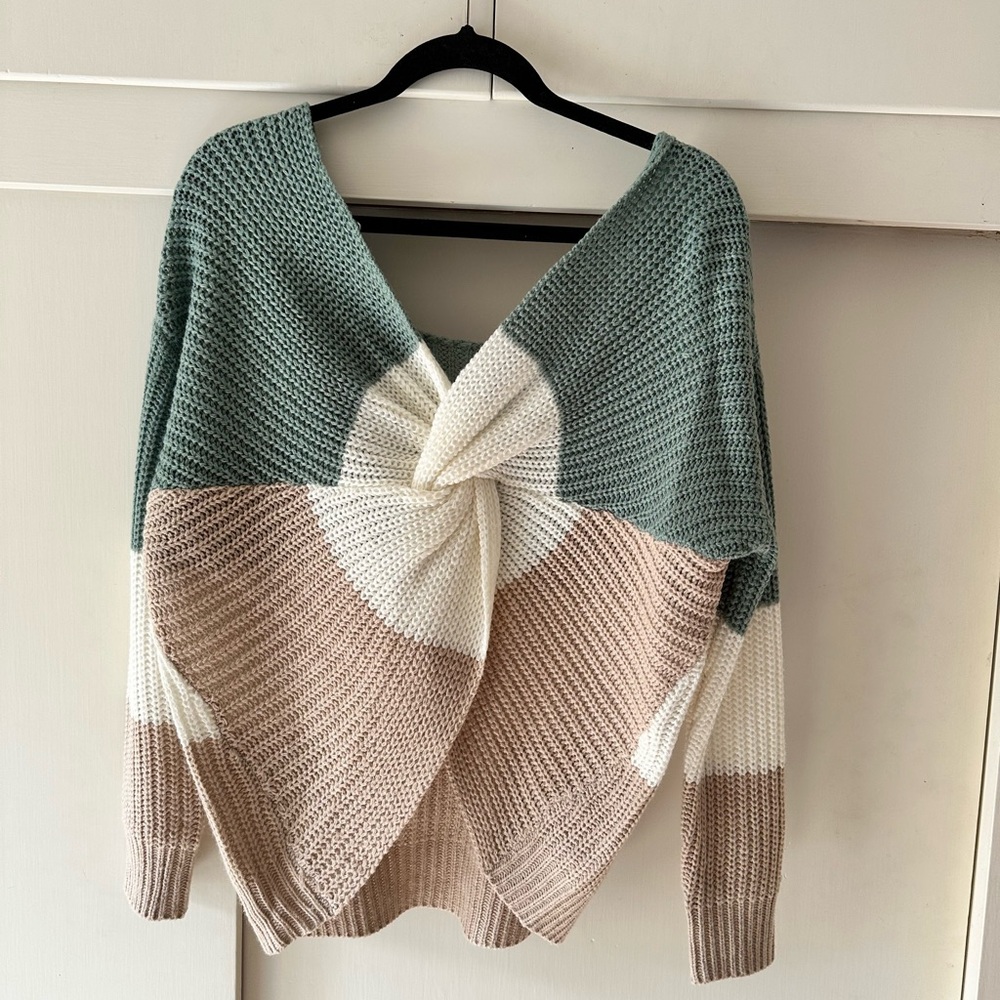 Colorblock Knit Sweater